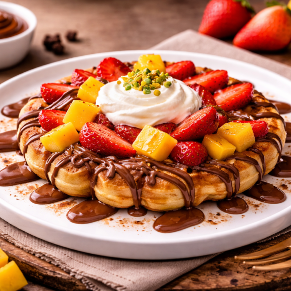 Mit Mango, Erdbeeren, Qushtta & Nutella