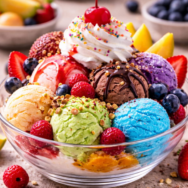 Italienisches Kugel-Eis